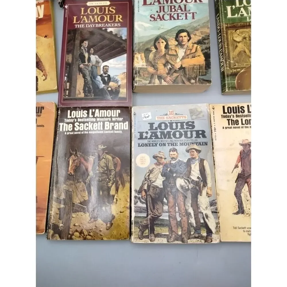 Lot of 11 Louis L’Amour “The Sacketts” Series Trade Paperback Western Books (2)